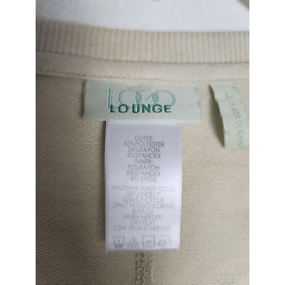 Logo by Lori Goldstein Beige & Camo V-Neck Sweatshirt & Cami Set size Large - Picture 8 of 12